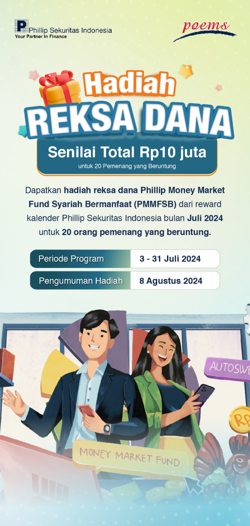 Hadiah Reksa Dana senilai total 10 Juta Rupiah