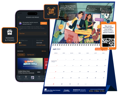 Scan menggunakan kamera melalui menu Reward & Promo aplikasi POEMS Mobile